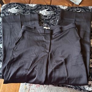 H&M Black Satin Trousers
